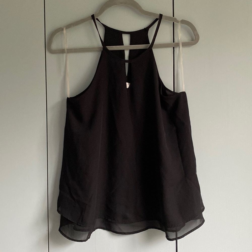 Black tank top